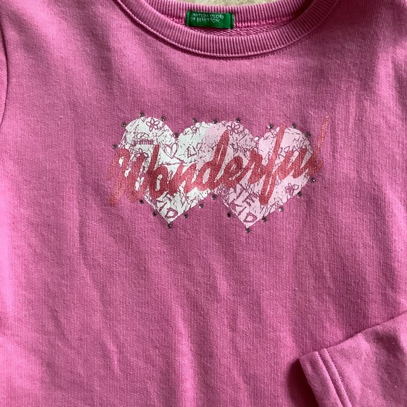 United Colors of Benetton Girls Sweatshirts Set Size Small - Picture 3 of 6